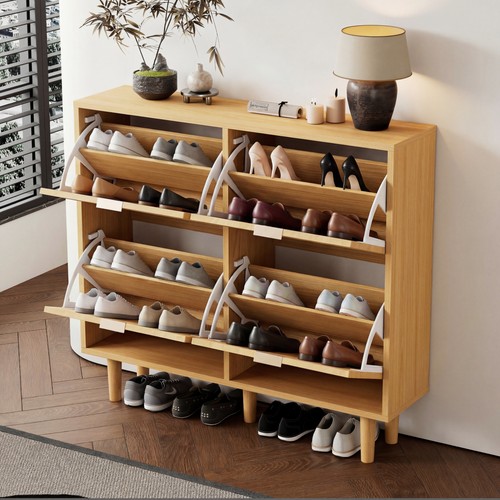 Rattan shoe storage cabinet - storage,