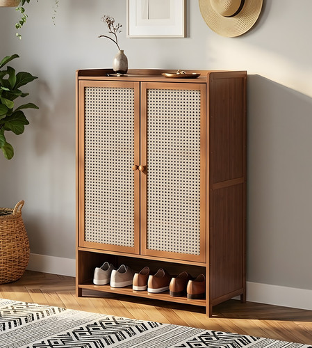 Bamboo shoe cabinet door - bamboo, 2
