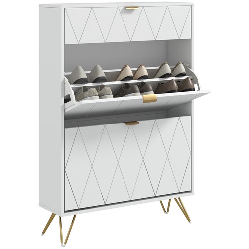 Homcom slim shoe - shoe, storage