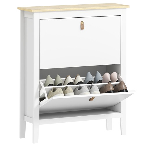 Homcom drawer shoe cabinet - shoe,