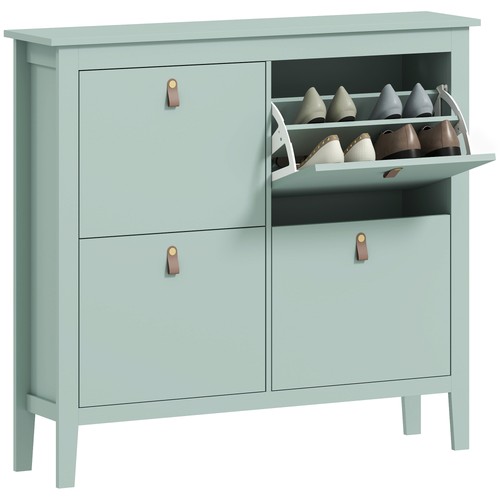 Homcom drawer shoe cabinet - 4,