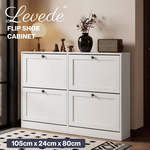 Levede shoe cabinet slim - cabinet,